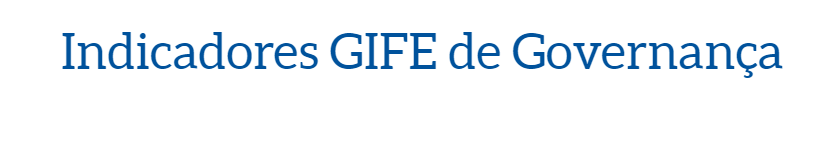 Indicadores GIFE de Governança