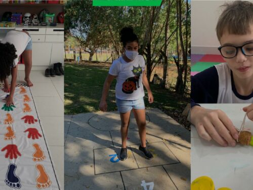 Crianças com Transtorno do Espectro Autista (TEA) brincando